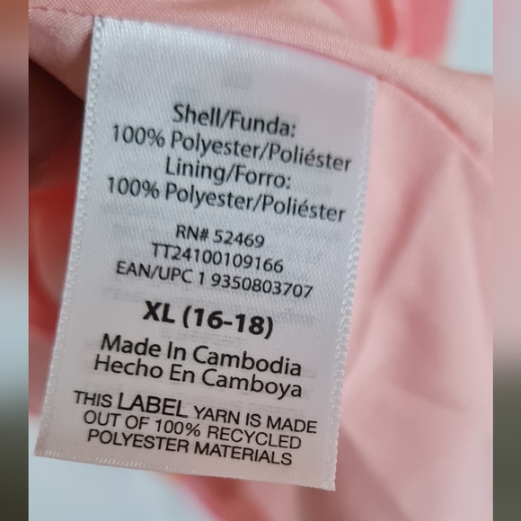 Time and Tru Women's Flutter Sleeve Tiered Dress. Sz, XL - Picture 10 of 11